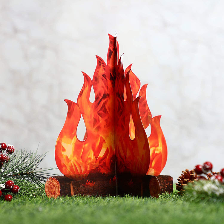 Bonfire Decoration Scene Props Halloween Flame Ornament
